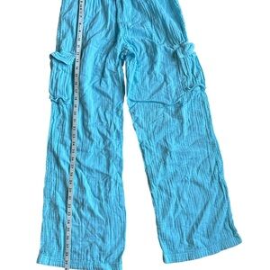Roxy Vibrant Blue Casual Pants - XS 109% cotton